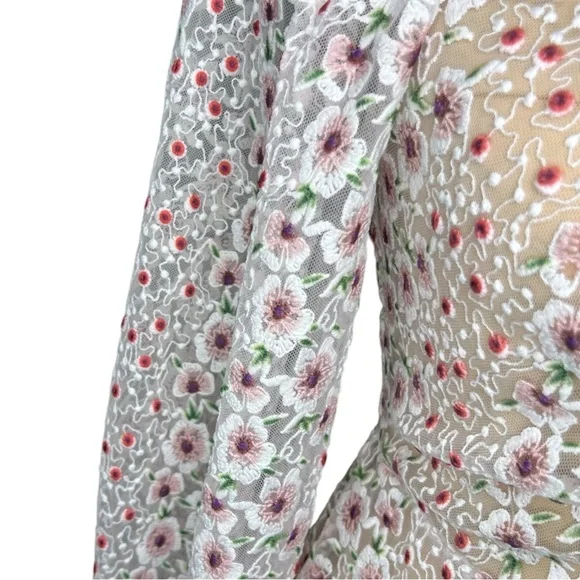 Tularosa | NWT Tess Mini Dress Embroidered Floral Size Small - Picture 12 of 15